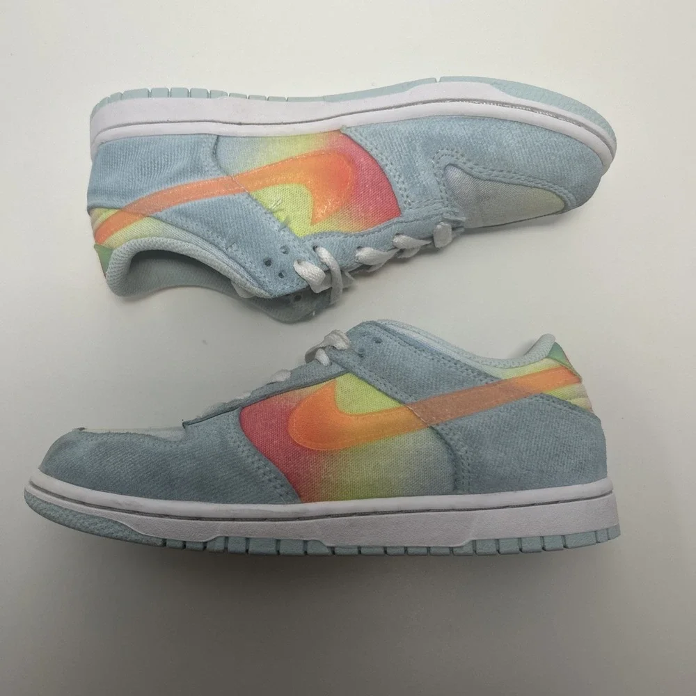 Nike‎ Dunk Low 'Heat Map' (PS) Sz 2.5Y, Women's Sz 4 Glacier Blue HF4789-474
